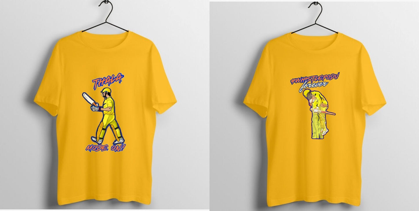 Frozen in Glory - CSK Themed Yellow T-Shirt