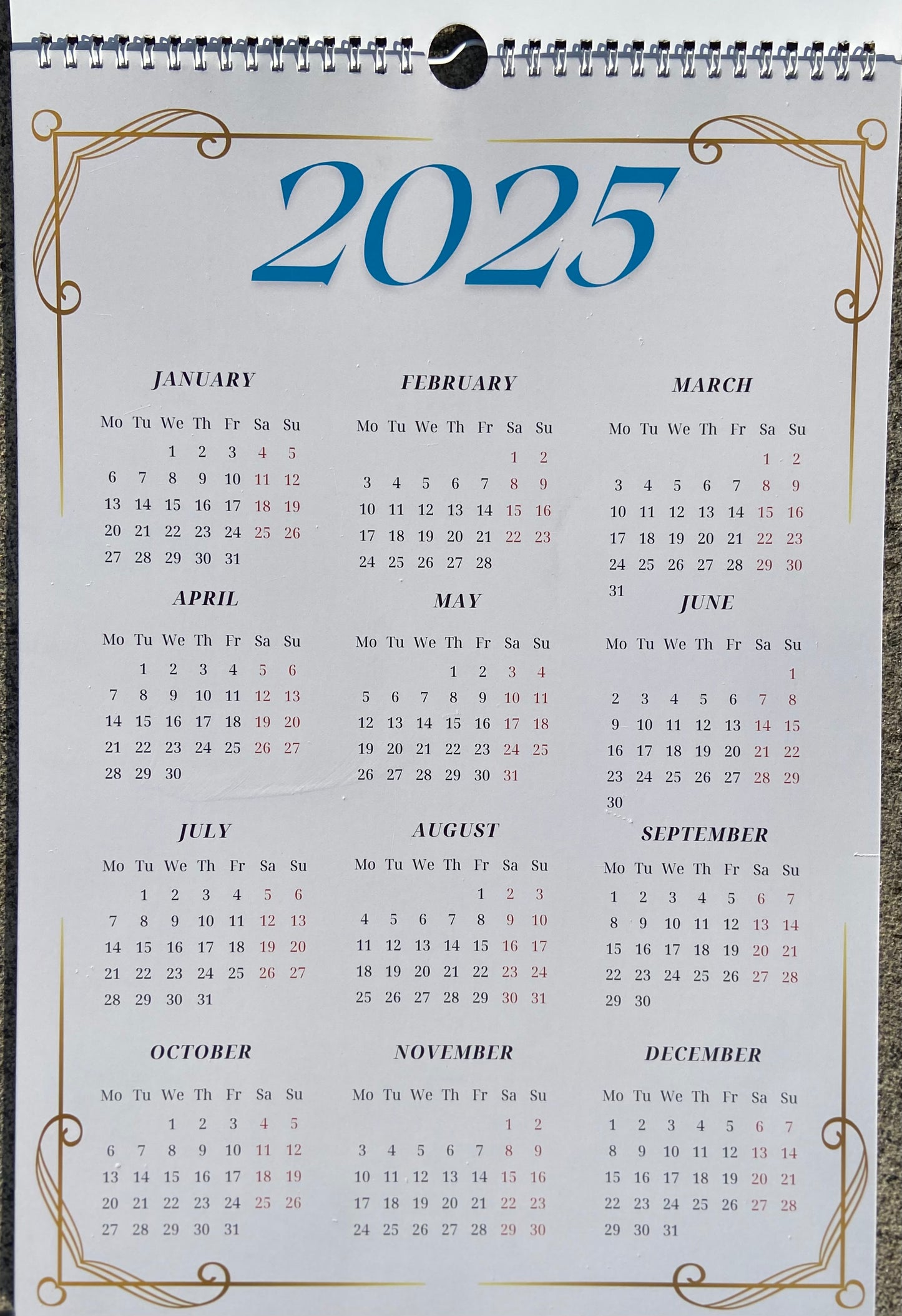 2025 Wall Calendar - Divine Verses