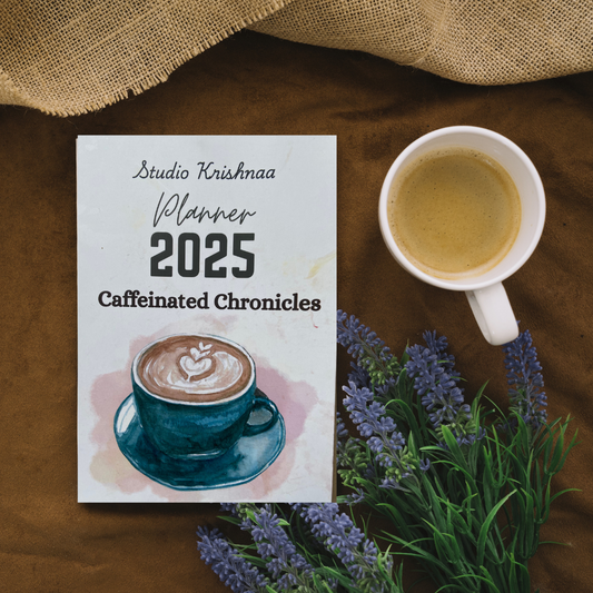 2025 Planner Journal - Caffeinated Chronicles